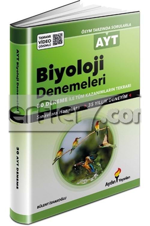 AYDIN YAYINLARI AYT Biyoloji 30 Deneme