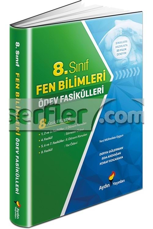 AYDIN YAYINLARI 8.SINIF FEN BİLİMLERİ ÖDEV FASİKÜLLERİ