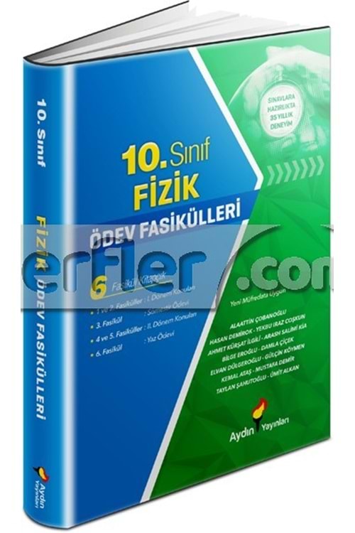 AYDIN YAYINLARI 10.SINIF FİZİK ÖDEV FASİKÜLLERİ 10