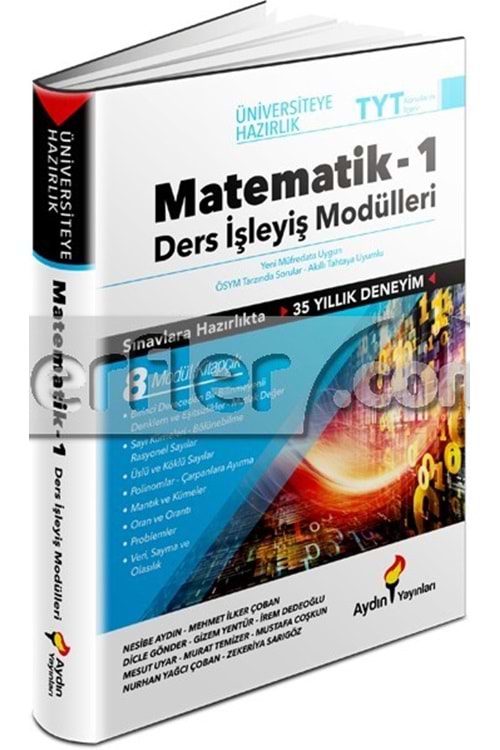 AYDIN ÜNİVERSİTEYE HAZIRLIK MATEMATİK DERS İŞLEYİŞ MODÜLLERİ 1. KİTAP (KAMPANYALI ÜRÜN)
