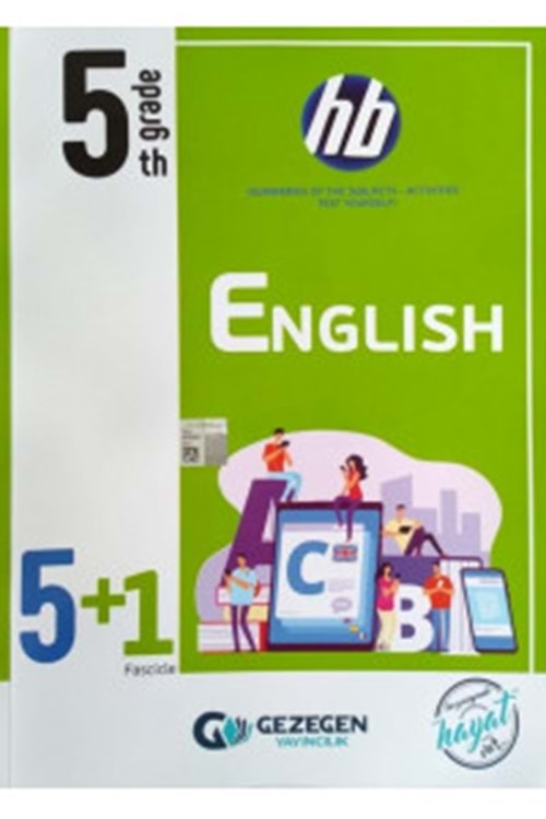 GEZEGEN 5.SINIF HB SERİSİ HEPSİ BURADA İNGİLİZCE (5+1 FASİKÜL) (KONU ÖZETİ-KONU DEĞERLENDİRME TESTLERİ - YENİ NESİL DENEME)