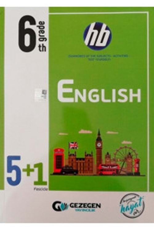 GEZEGEN 6.SINIF HB SERİSİ HEPSİ BURADA İNGİLİZCE (5+1 FASİKÜL)(KONU ÖZETİ-KONU DEĞERLENDİRME TESTLERİ - YENİ NESİL DENEME)
