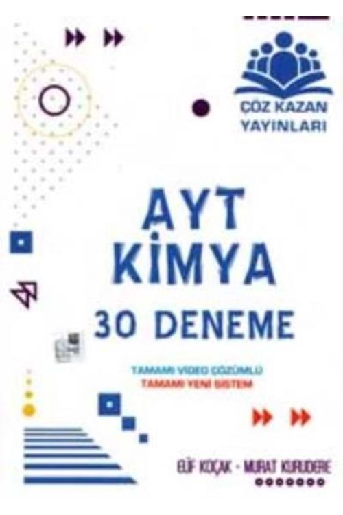 ÇÖZ KAZAN AYT KİMYA 30LU DENEME SINAVI