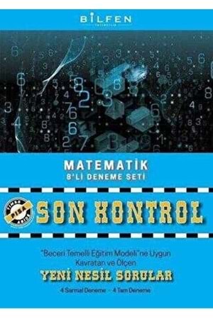 BİLFEN 8.SINIF MATEMATİK SON KONTROL 8'Lİ DENEME
