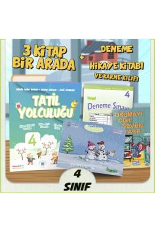 ÜÇGEN YAYINLARI 4.SINIF YARI YIL TATİL SETİ (Tekrar Çalışması, Okuma Anlama, Zekâ Oyunları, Masal Kitabı, Karne Kılıfı)