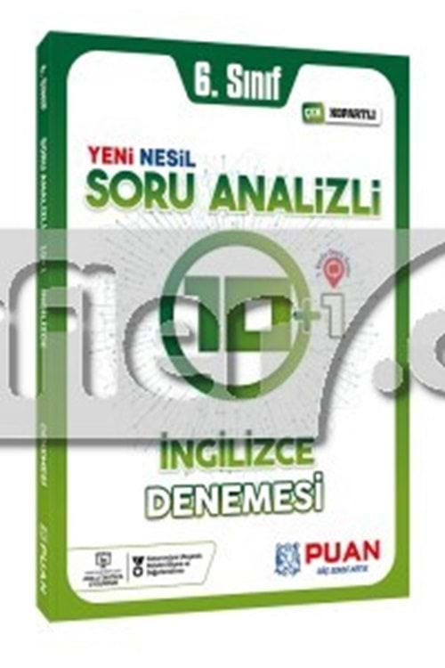 PUAN 6.SINIF İNGİLİZCE 10+1 DENEME SINAVI
