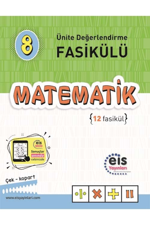 EIS 8.SINIF - ÜNİTE DEĞERLENDİRME FASİKÜLÜ (1-12) - MATEMATİK