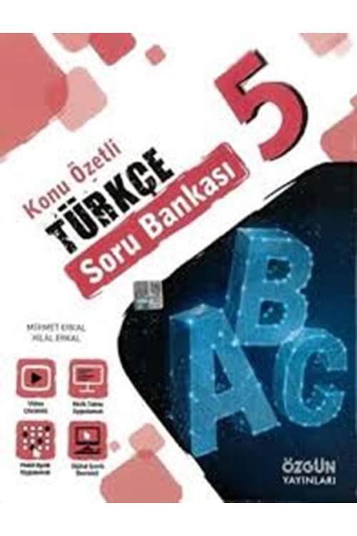ÖZGÜN 5.SINIF TÜRKÇE KONU ÖZETLİ SORU BANKASI 2023-2024