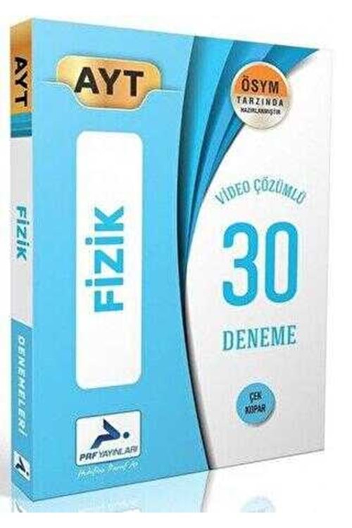 PARAF AYT FİZİK VİDEO ÇÖZÜMLÜ 30 BRANŞ DENEMESİ