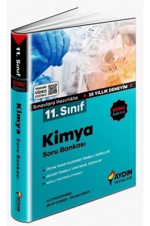 AYDIN 11.SINIF KİMYA KONU ÖZETLİ SORU BANKASI