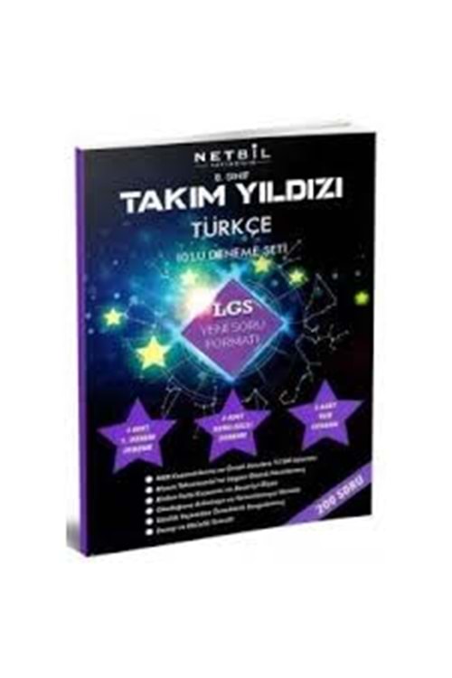 NETBİL 8.SINIF TÜRKÇE TAKIM YILDIZI 10 DENEME SETİ