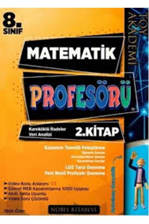 TOY AKADEMİ 8.SINIF MATEMATİK PROFESÖRÜ 2. KİTAP
