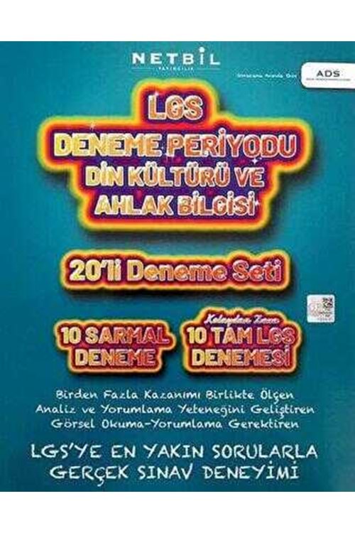 NETBİL 8.SINIF DİN KÜLTÜRÜ VE AHLAK BİLGİSİ 20'Lİ DENEME PERİYODU