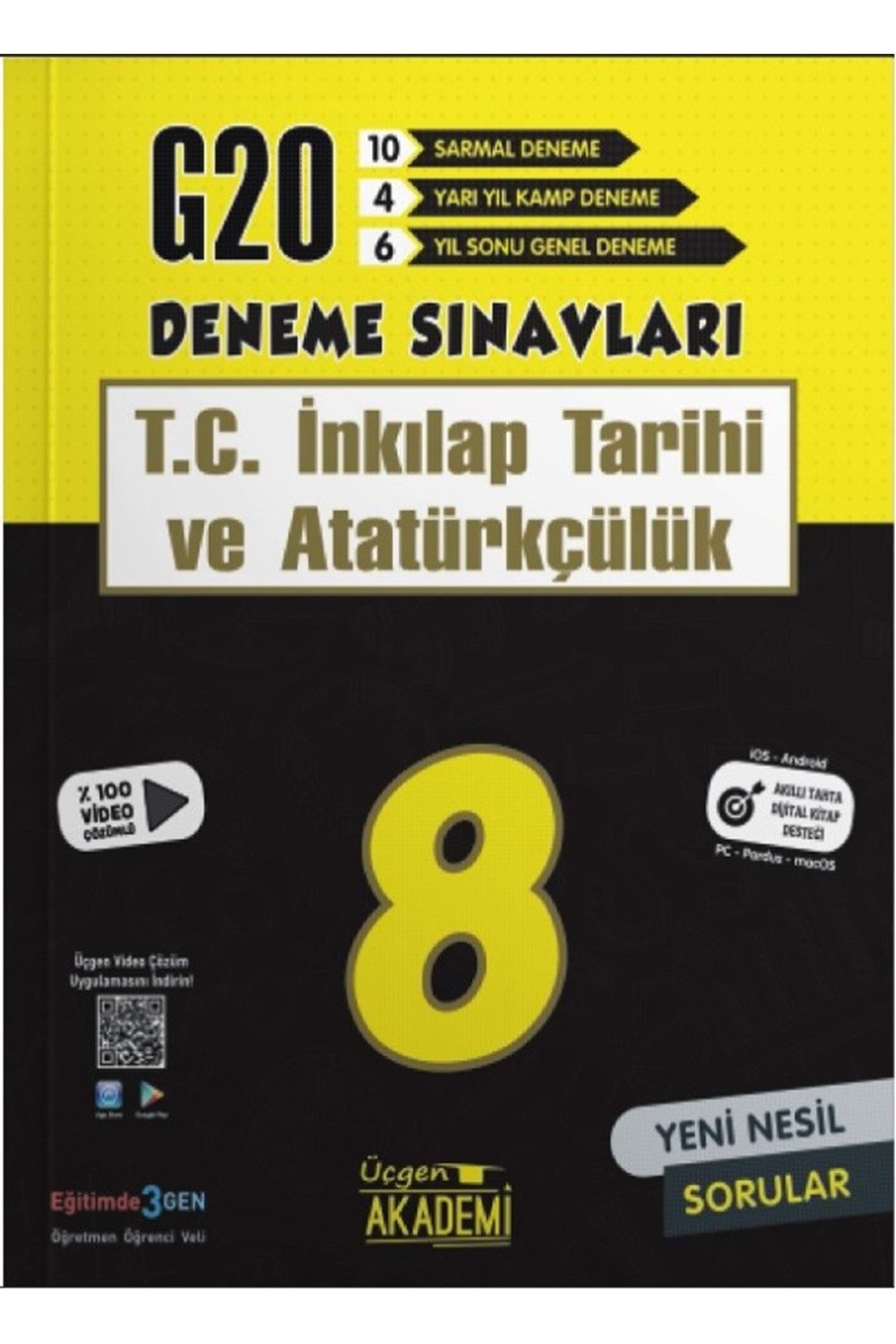 ÜÇGEN AKADEMİ 8.SINIF - T.C. İNK. TAR. VE ATA. - 20 Lİ DENEME