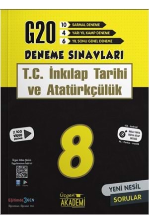 ÜÇGEN AKADEMİ 8.SINIF - T.C. İNK. TAR. VE ATA. - 20 Lİ DENEME