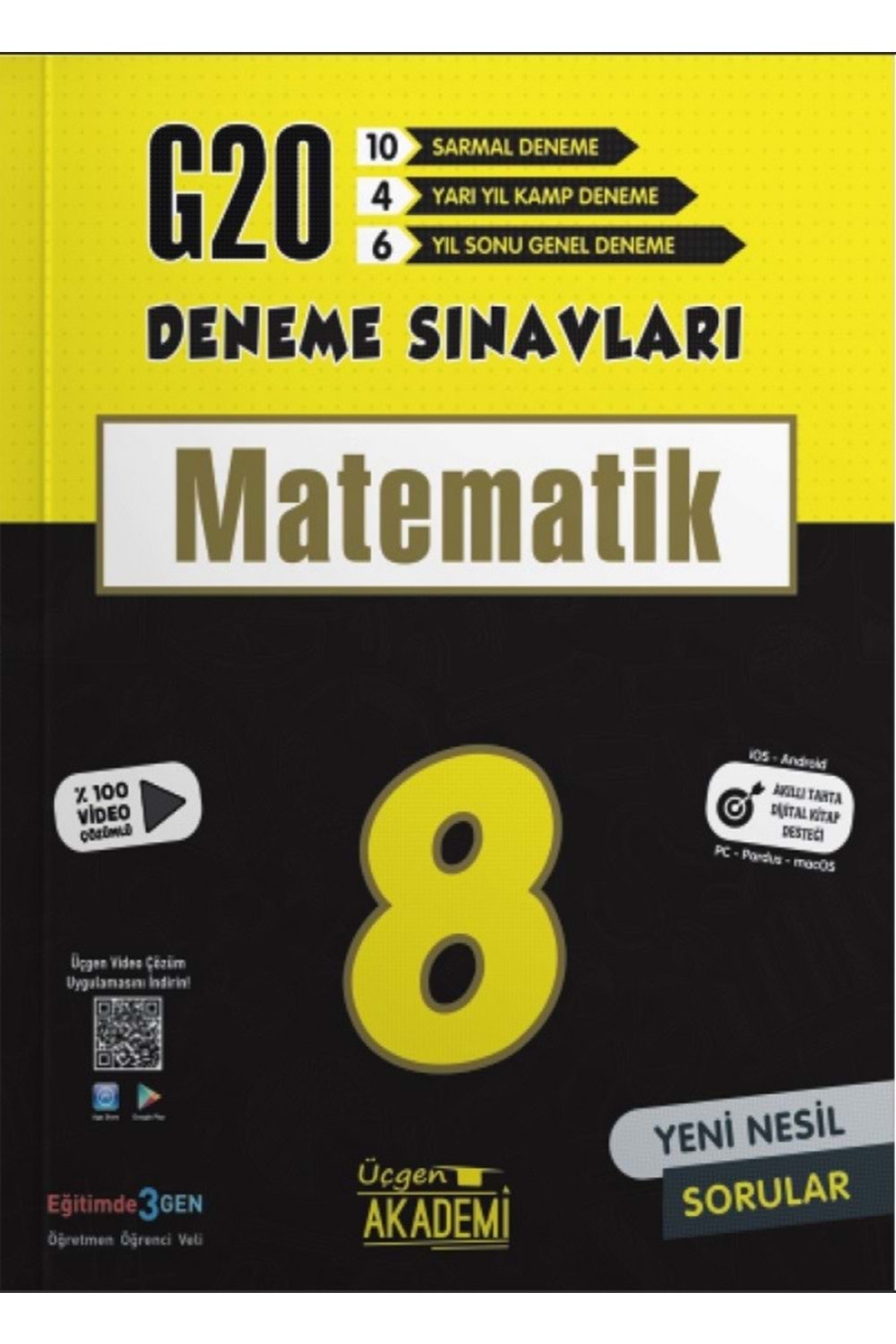 ÜÇGEN AKADEMİ 8.SINIF - MATEMATİK - 20 Lİ DENEME