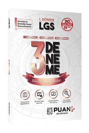 PUAN 8.SINIF LGS 1.DÖNEM 3 DENEME