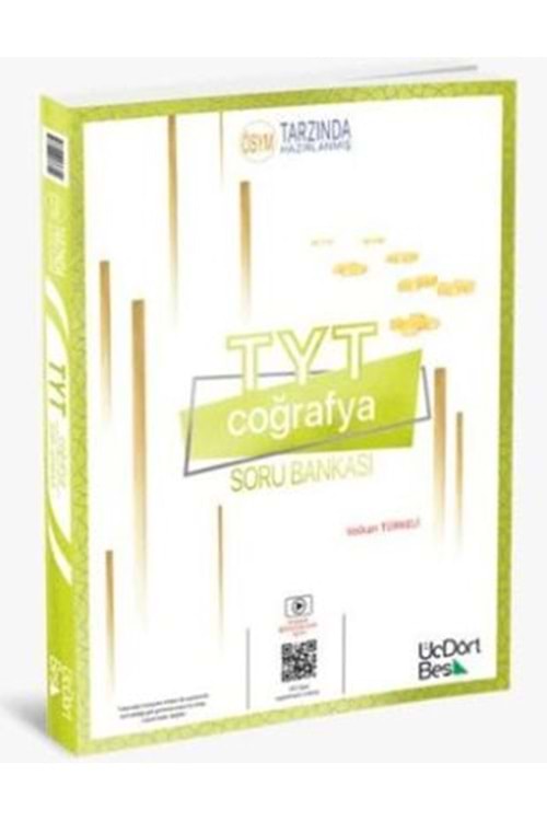 ÜÇDÖRTBEŞ 2025 TYT COĞRAFYA SORU BANKASI