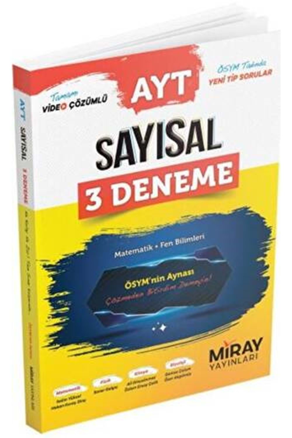 MİRAY AYT SAYISAL 3 DENEME MATEMATİK-FEN BİLİMLERİ