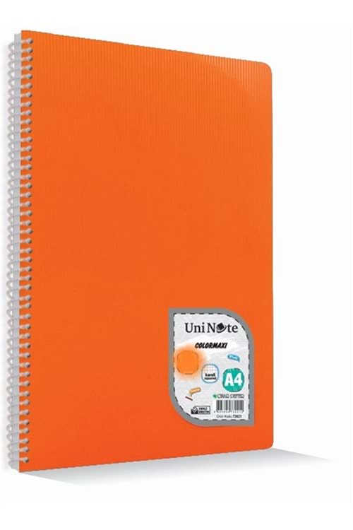 COLORMAXİ P.P KAPAK A4 100 YP. SPİRALLİ ÇİZGİLİ