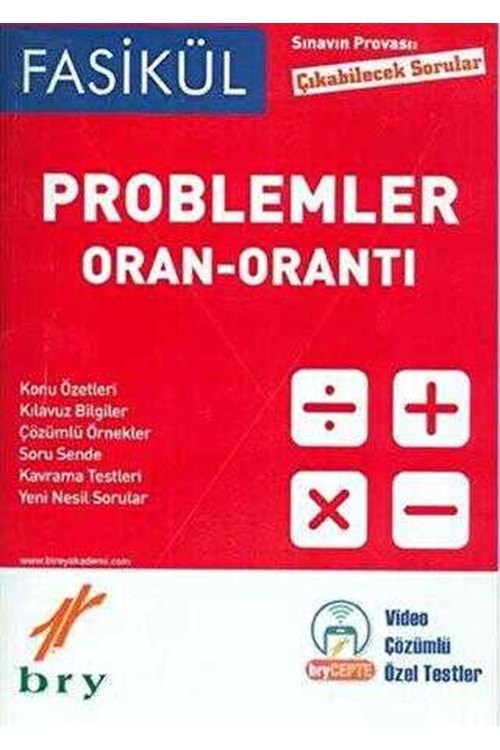 BRY FASİKÜL - MATEMATİK - ORAN-ORANTI - PROBLEMLER