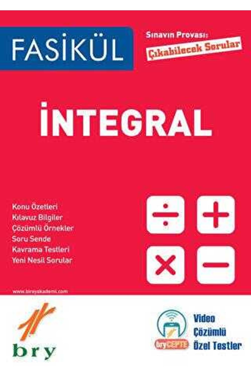 BRY FASİKÜL - MATEMATİK - İNTEGRAL