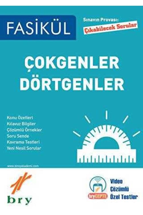 BRY FASİKÜL - GEOMETRİ - ÇOKGENLER VE DÖRTGENLER