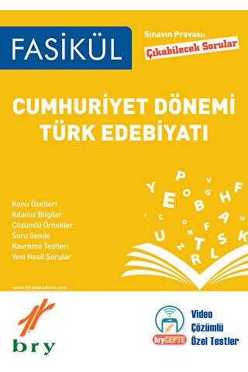BRY FASİKÜL - EDEBİYAT - CUMHURİYET DÖNEMİ TÜRK EDEBİYATI