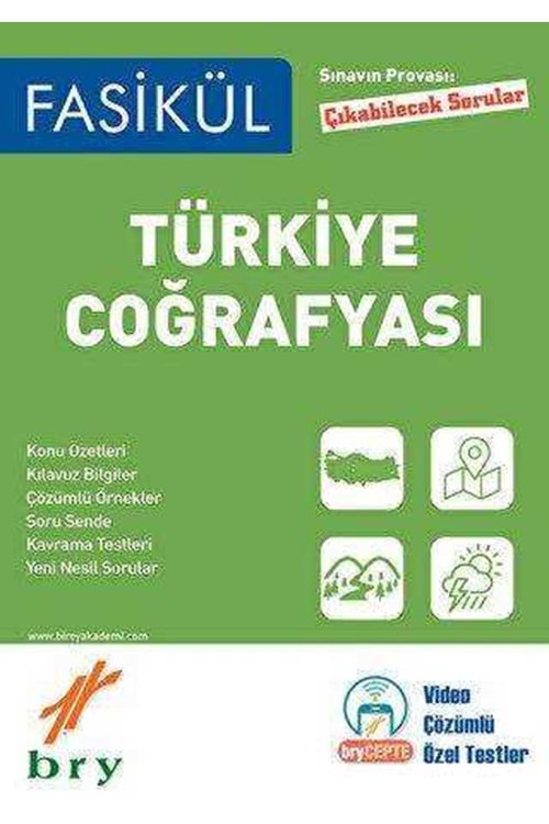 BRY FASİKÜL - COĞRAFYA - TÜRKİYE COĞRAFYASI
