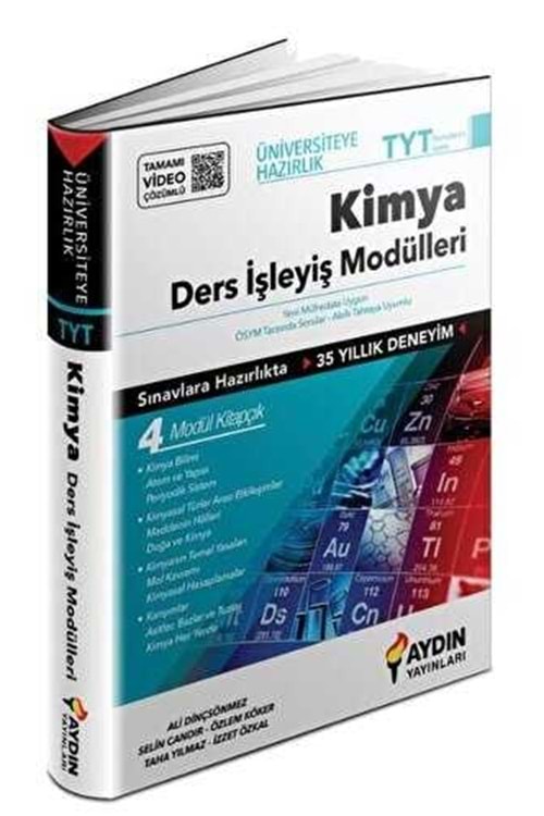 AYDIN ÜNİVERSİTEYE HAZIRLIK TYT KİMYA DERS İŞLEYİŞ MODÜLLERİ (KAMPANYALI ÜRÜN)