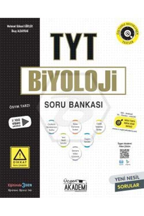 ÜÇGEN AKADEMİ TYT BİYOLOJİ - SORU BANKASI