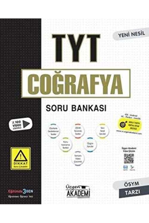 ÜÇGEN AKADEMİ TYT COĞRAFYA - SORU BANKASI