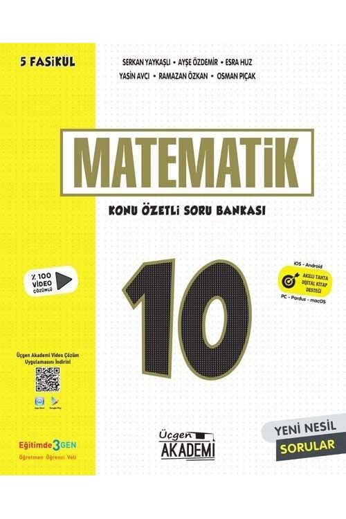 ÜÇGEN AKADEMİ 10.SINIF MATEMATİK - KÖSB - 5 FASİKÜL