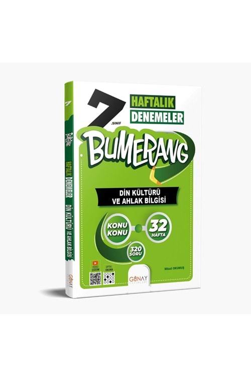 GÜNAY BUMERANG 32 HAFTALIK DİN KÜLTÜRÜ VE AHLAK BİLGİSİ DENEMELERİ
