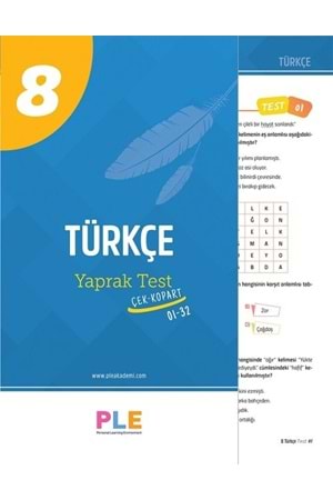 PLE 8.SINIF - TÜRKÇE - YAPRAK TESTİ (1-32)