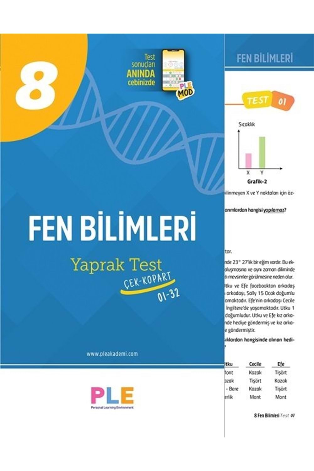 PLE 8.SINIF - FEN BİLİMLERİ - YAPRAK TESTİ (1-32)