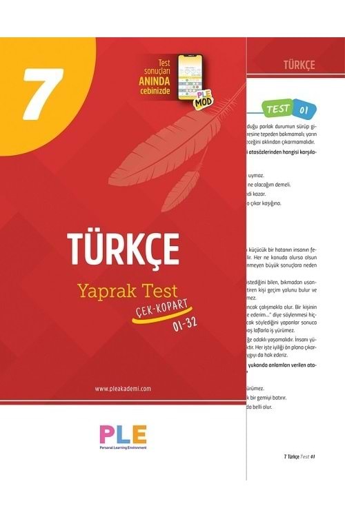 PLE 7.SINIF - TÜRKÇE - YAPRAK TESTİ (1-32)