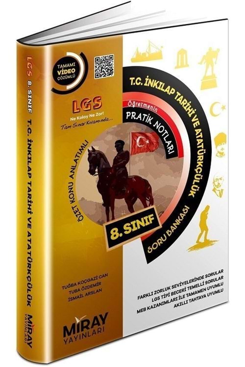Miray 8. Sınıf T.C. İnkılap Tarihi ve Atatürkçülük Konu Özetli Soru Bankası