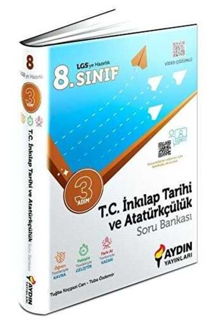 AYDIN 8.SINIF T.C. İNKILAP TARİHİ VE ATATÜRKÇÜLÜK ÜÇ ADIM SORU BANKASI