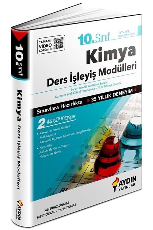 AYDIN 10.SINIF AYDIN KİMYA DERS İŞLEYİŞ MODÜLLERİ (KAMPANYALI ÜRÜN)