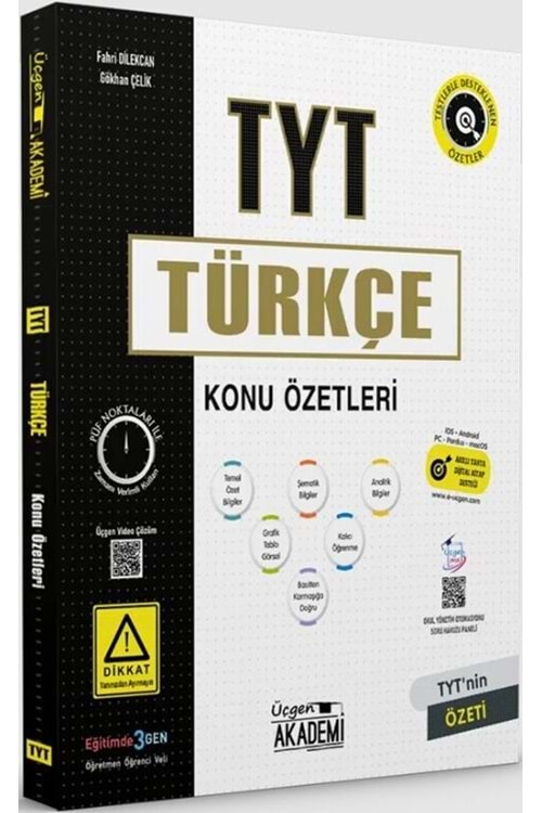 ÜÇGEN AKADEMİ TYT TÜRKÇE - KONU ÖZETİ