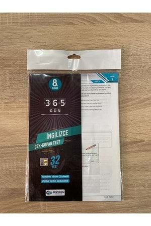 GEZEGEN İNGİLİZCE ÇEK KOPAR YAPRAK TEST