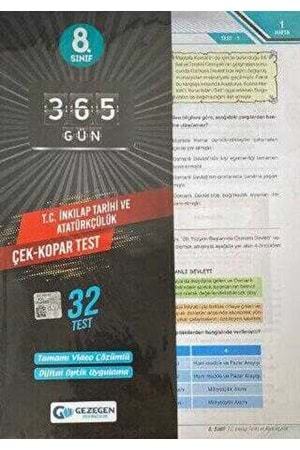 GEZEGEN T.C.İNKILAP TAR. VE ATATÜRKÇÜLÜK ÇEK KOPAR YAPRAK TEST