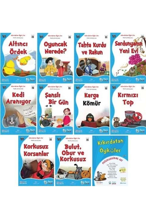 ÜÇGEN ÇOCUK KIKIRDATAN ÖYKÜLER SERİSİ - 10 KİTAP + EK KUTULU