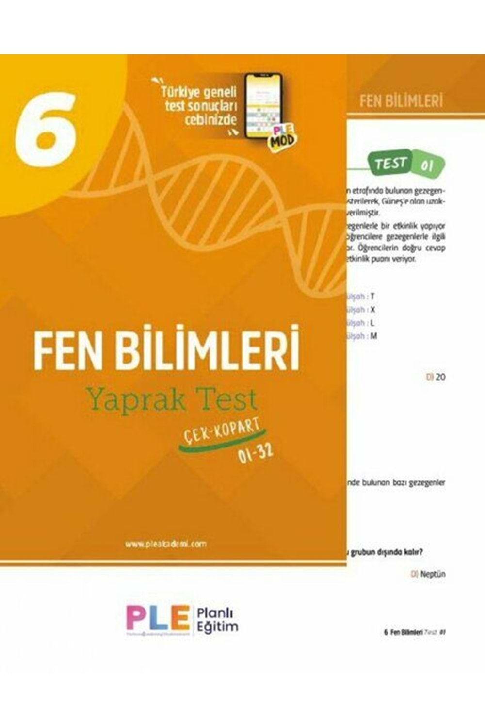 PLE YAYINLARI 6.Sınıf Fen Bilimleri - Yaprak Testi (1-32)