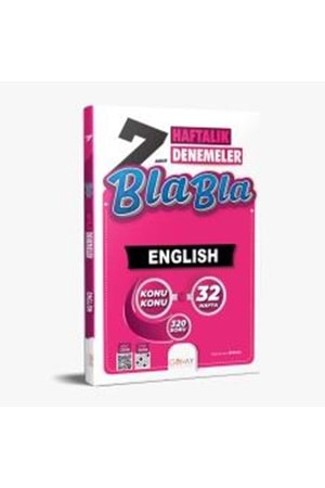 GÜNAY 7.SINIF BLA BLA 32 HAFTALIK İNGİLİZCE DENEMELERİ