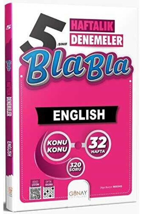 GÜNAY BLA BLA 32 HAFTALIK İNGİLİZCE DENEMELERİ