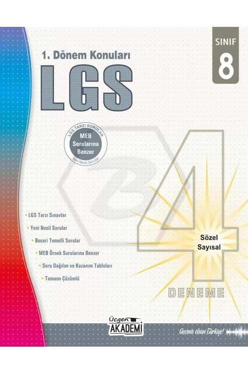ÜÇGEN AKADEMİ 8.SINIF - LGS 4’LÜ DENEME - 1. DÖNEM KONULARI