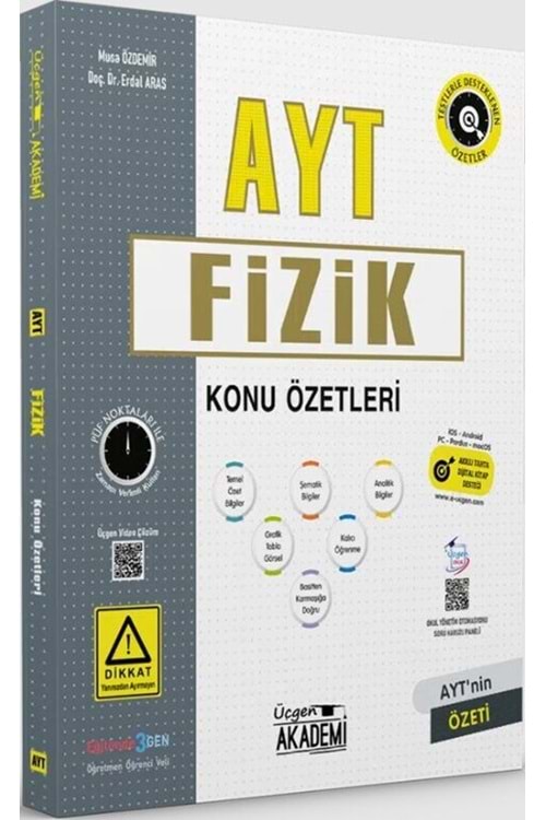 ÜÇGEN AKADEMİ AYT FİZİK - KONU ÖZETLERİ