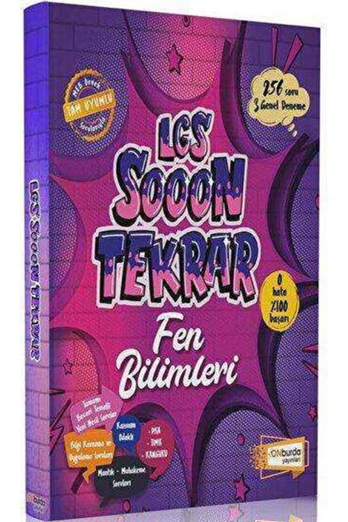 ONBURDA 8.SINIF LGS SOOON TEKRAR FEN BİLİMLERİ